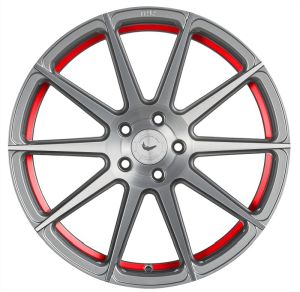 BARRACUDA PROJECT 2.0 silver brushed/ undercut Color Trim rot Wheel 9x21 - 21 inch 5x108 bolt circle