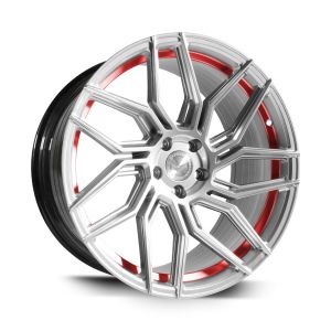 BARRACUDA DRAGOON Silver undercut Trimline red Wheel 8,5x20 - 20 inch 5x110 bolt circle