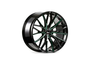 BARRACUDA PROJECT 3.0 Black gloss flashgreen Wheel 8,5x20 - 20 inch 5x108 bolt circle
