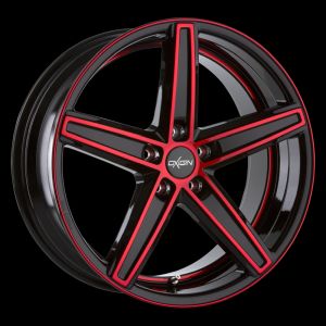Oxigin 18 Concave red polish Wheel 9x20 - 20 inch 5x130 bold circle