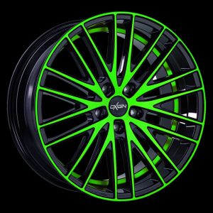 Oxigin 19 Oxspoke neon green polish Wheel 9x20 - 20 inch 5x120 bold circle
