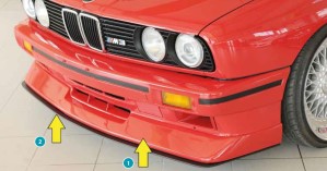 Rieger front lip spoiler for orig. M3-front apron fits for BMW E30