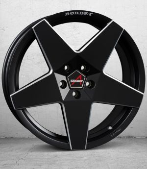 Borbet A  black matt Wheel 7,5x17 inch 4x108 bolt circle