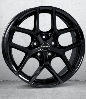 Borbet Y black glossy Wheel 8x18 inch 5x100 bolt circle