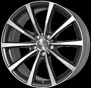 Brock B32 Himalaya Grey full polished (HGVP) Wheel - 8.5x18 - 5x120