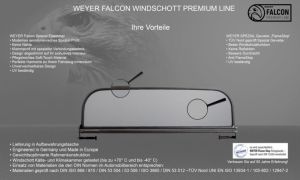 Weyer Falcon Premium wind deflector for BMW E 36 mit elektr Verdeck