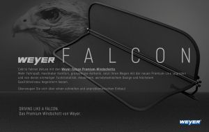 Weyer Falcon Premium wind deflector for VW Golf 7