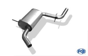 Fox sport exhaust part fits for Audi A3 type 8P 3-Doors/ Sportback/ Cabrio mid silencer