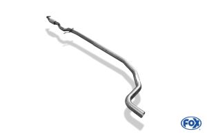 Fox sport exhaust part fits for Opel Corsa E front silencer replacement pipe