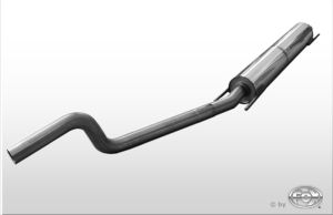Fox sport exhaust part fits for Opel Astra H Caravan front silencer - pipe diameter 63,5mm