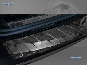 Weyer carbon rear bumper protection fits for AUDI A6C8