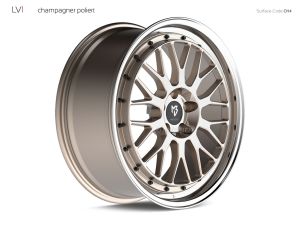 MB Design LV1 champagner shiney, edge polished Wheel 7,5x18 - 18 inch 5x110 bolt circle