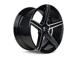 MB Design KV1 black shiny polished Wheel 9x20 - 20 inch 5x115 bolt circle