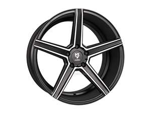 MB Design KV1 black mat polished Wheel 8.5x19 - 19 inch 5x110 bolt circle