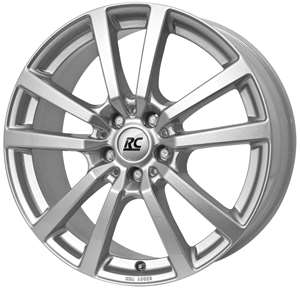 RC RC25 kristallsilver Wheel 7.5X17 - 17 inch 5x127 bolt circle