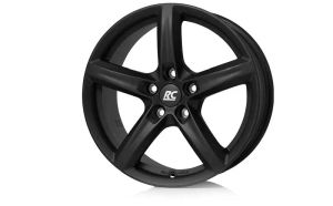 RC RC24 Schwarz Klar Matt (SKM) Wheel 6x15 - 15 inch 5x100 bolt circle