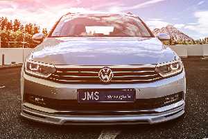 JMS front apron without r-line with integrated diffuser  fits for VW Passat 3C B8