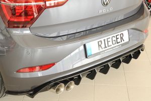 Rieger rear skirt insert  SG (for sport-exhaust) fits for VW Polo AW