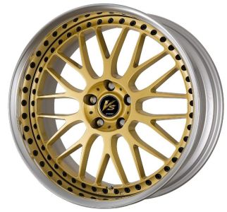 Work Wheels VS XX Gold (GLD) with black rim bolts Wheel 13x20 - 20 inch 5x130 bold circle