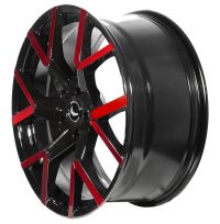 BARRACUDA TZUNAMEE EVO Black gloss Flashred Wheel 9x20 - 20 inch 5x108 bolt circle