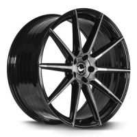 BARRACUDA PROJECT 2.0 Higloss-Black brushed Surface Wheel 10x22 - 22 inch 5x130 bolt circle