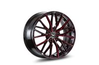 BARRACUDA PROJECT 3.0 Black gloss Flashred Wheel 10x20 - 20 inch 5x108 bolt circle