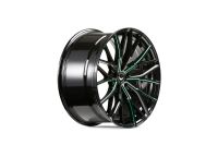 BARRACUDA PROJECT 3.0 Black gloss flashgreen Wheel 8,5x18 - 18 inch 5x108 bolt circle