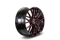 BARRACUDA PROJECT 3.0 Black gloss Flashred Wheel 8,5x18 - 18 inch 5x108 bolt circle