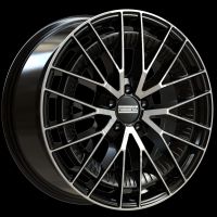 Fondmetal Kari glossy black machined Wheel 9x21 - 21 inch 5x112 bold circle