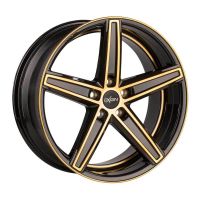 Oxigin 18 Concave gold polish Wheel 9x20 - 20 inch 5x108 bold circle