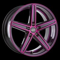 Oxigin 18 Concave pink polish Wheel 7,5x17 - 17 inch 5x100 bold circle