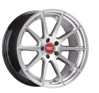 TEC GT7 hyper-silver Wheel 9x21 - 21 inch 5x120 bolt circle