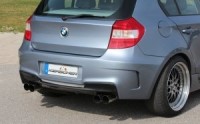 rear bumper 4 pipe exhaust Kerscher Tuning for E81, E87, E87 LCI fits for BMW E81 / E82 / E87 / E88