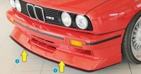 Rieger front lip spoiler for orig. M3-front apron SG fits for BMW E30