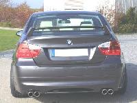 rear bumper extension SPIRIT for exhaust left/right with carbon insert E90 sedan fits for BMW E90 / E91