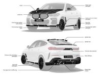 Larte side skirts fits for BMW X6 G06