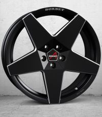 Borbet A black matt Wheel 8x18 inch 5x114,3 bolt circle