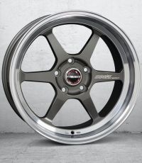 Borbet DB8GT graphite rim polished  Wheel 8,5x18 inch 5x120 bolt circle