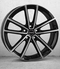 Borbet W black polished glossy Wheel 8x18 inch 5x114,3 bolt circle