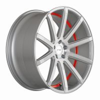 CORSPEED DEVILLE Silver-brushed-Surface/ undercut Color Trim rot 8,5x19 5x120 bolt circle
