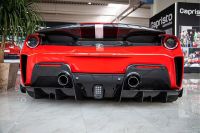 Capristo Rear bumper in carbon fiber incl. Carbon top for Pista Coupé and Spyder fits for Ferrari 488 Pista