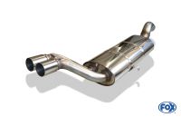 Fox sport exhaust part fits for Audi 80/90 Typ 81 - final silencer 2x63 type 10