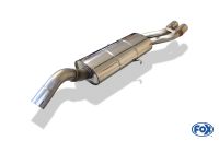 Fox sport exhaust part fits for Audi 80/90 Typ 81 - final silencer 2x63 type 10