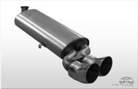 Fox sport exhaust part fits for Audi 80/90 type 81/85 final silencer for serial mid silencer/front silencer - 2x76 type 18