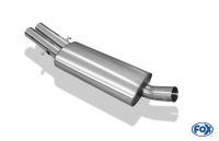 Fox sport exhaust part fits for Audi 80/90 - Typ 89, B3 Limousine/ Coupe/ 80 B4 - Cabrio final silencer - 2x63 type 10