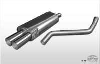 Fox sport exhaust part fits for Audi 80 type B4 final silencer double flow - 2x76 type 10