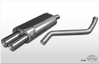 Fox sport exhaust part fits for Audi 80 type B4 final silencer double flow - 2x76 type 13