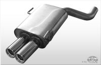 Fox sport exhaust part fits for Audi 80 type B4 quattro final silencer - 2x76 type 13