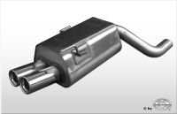 Fox sport exhaust part fits for Audi 80 type B4 quattro RS-bumper final silencer - 2x76 type 13