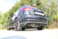Fox sport exhaust part fits for Audi RS3 type 8P quattro Sportback final silencer Ø70mm - 2x90 type 16